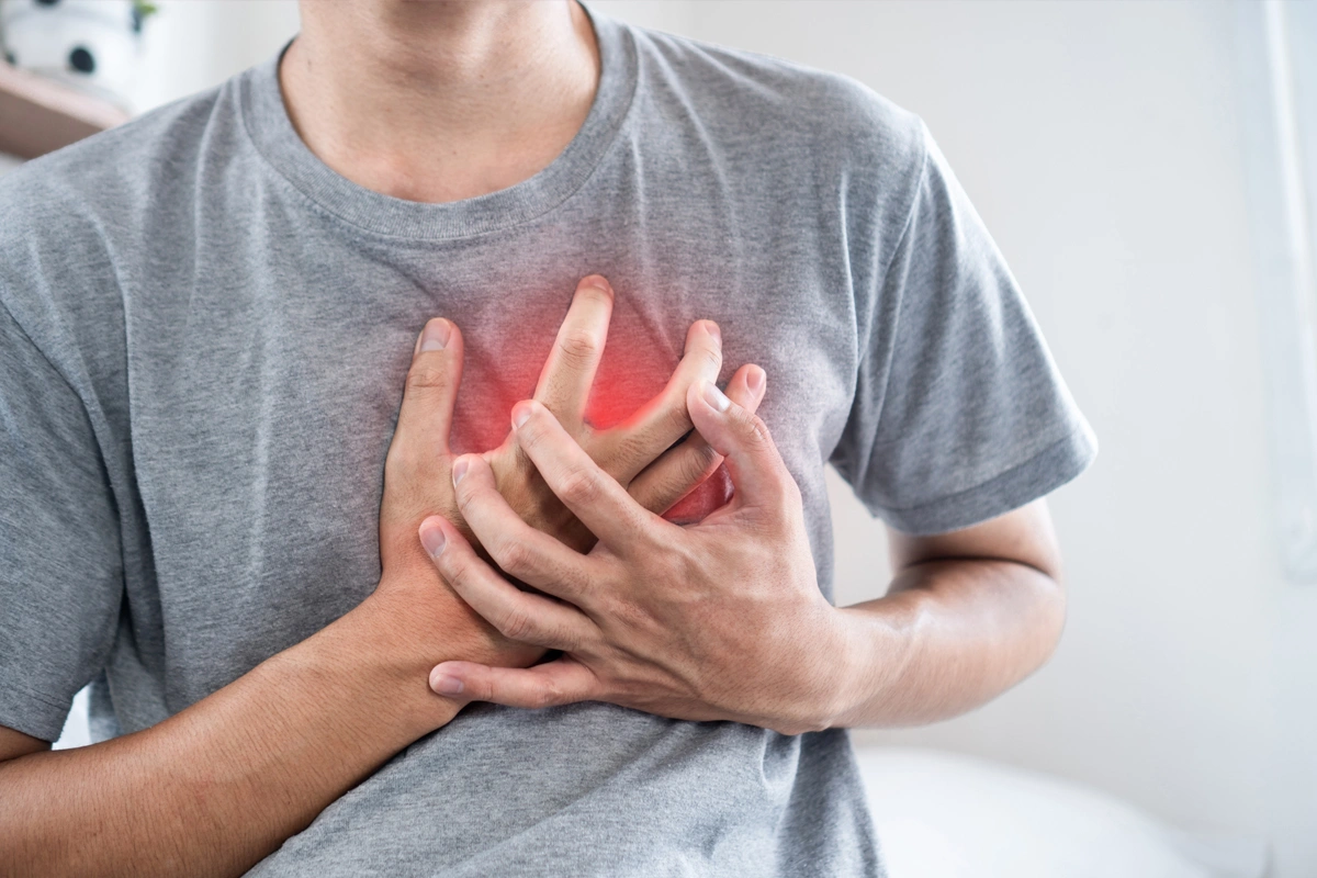 Pressure or tightness in the centre of the chest